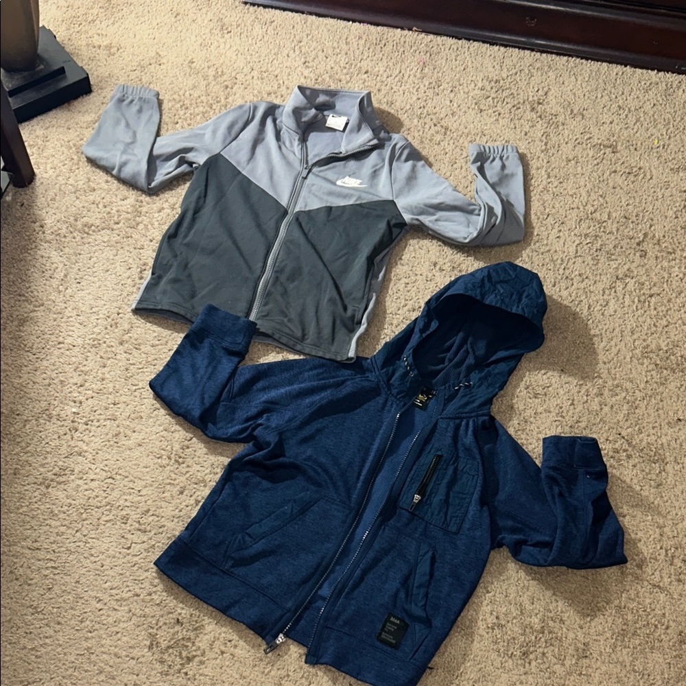 Nike Kids Gray and Navy Sweater set
